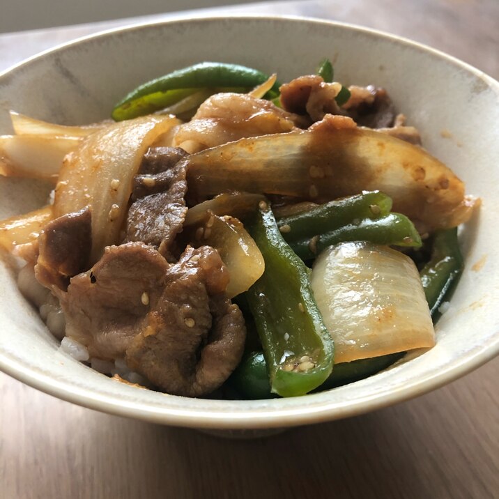 めちゃウマ♪豚肉で作るプルコギ丼☆